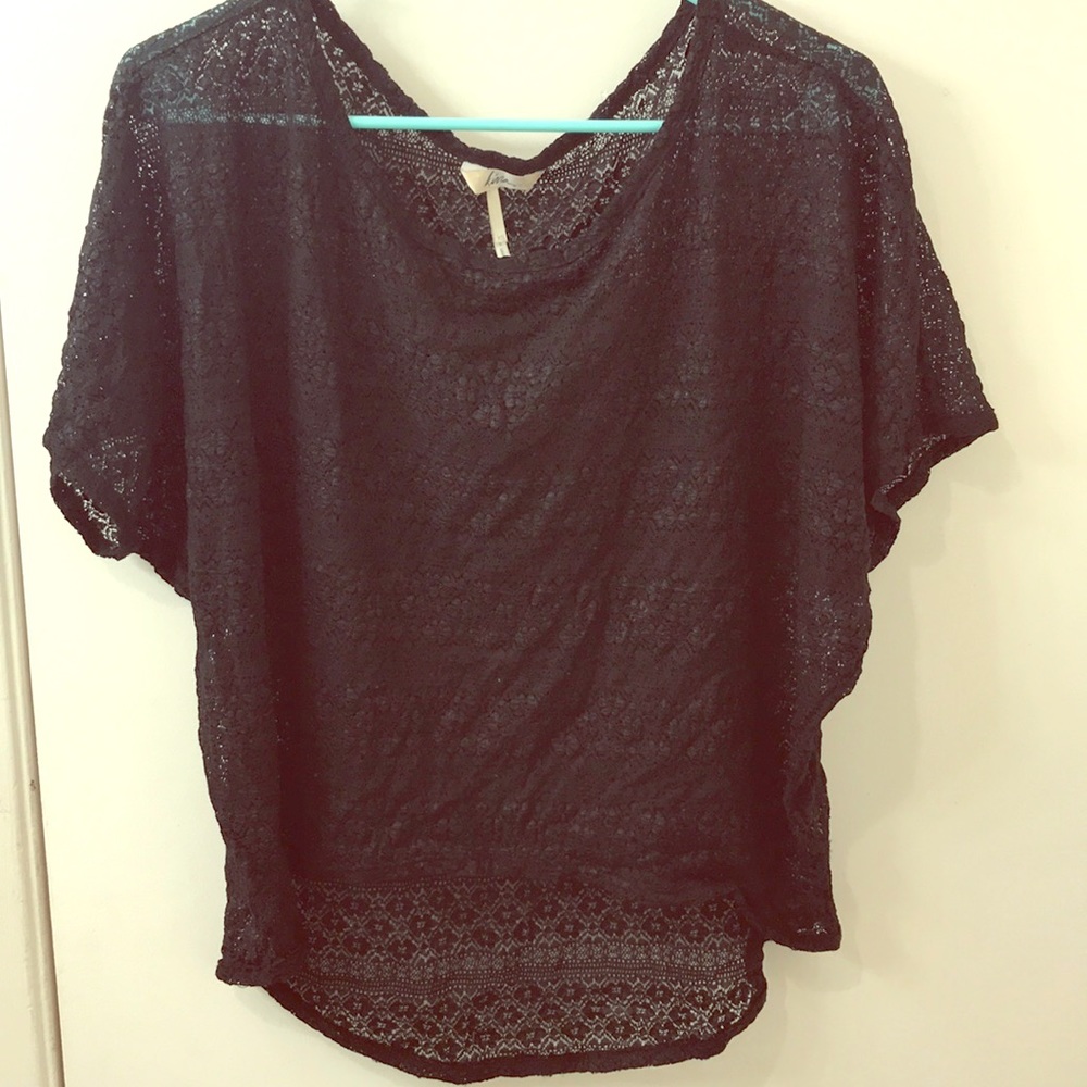 Black lace top